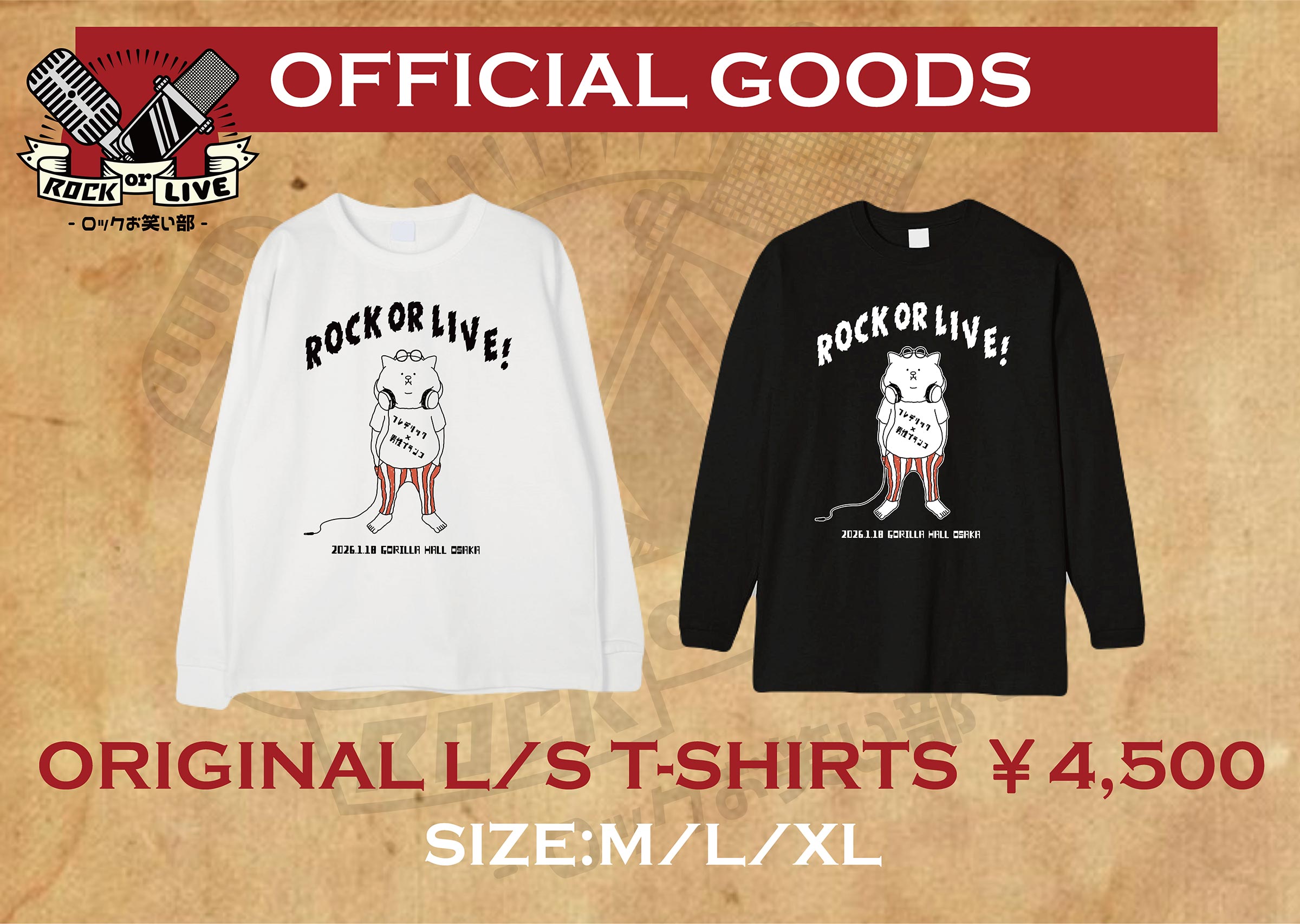 ROCK OR LIVE ORIGINAL L/S T-SHIRTS